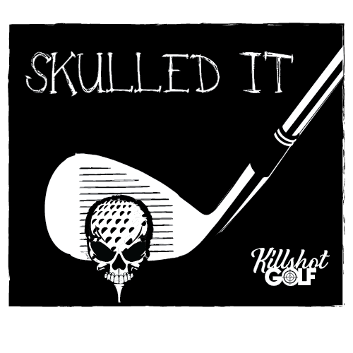 Skulled It Stretch Fabric Button Down Polo